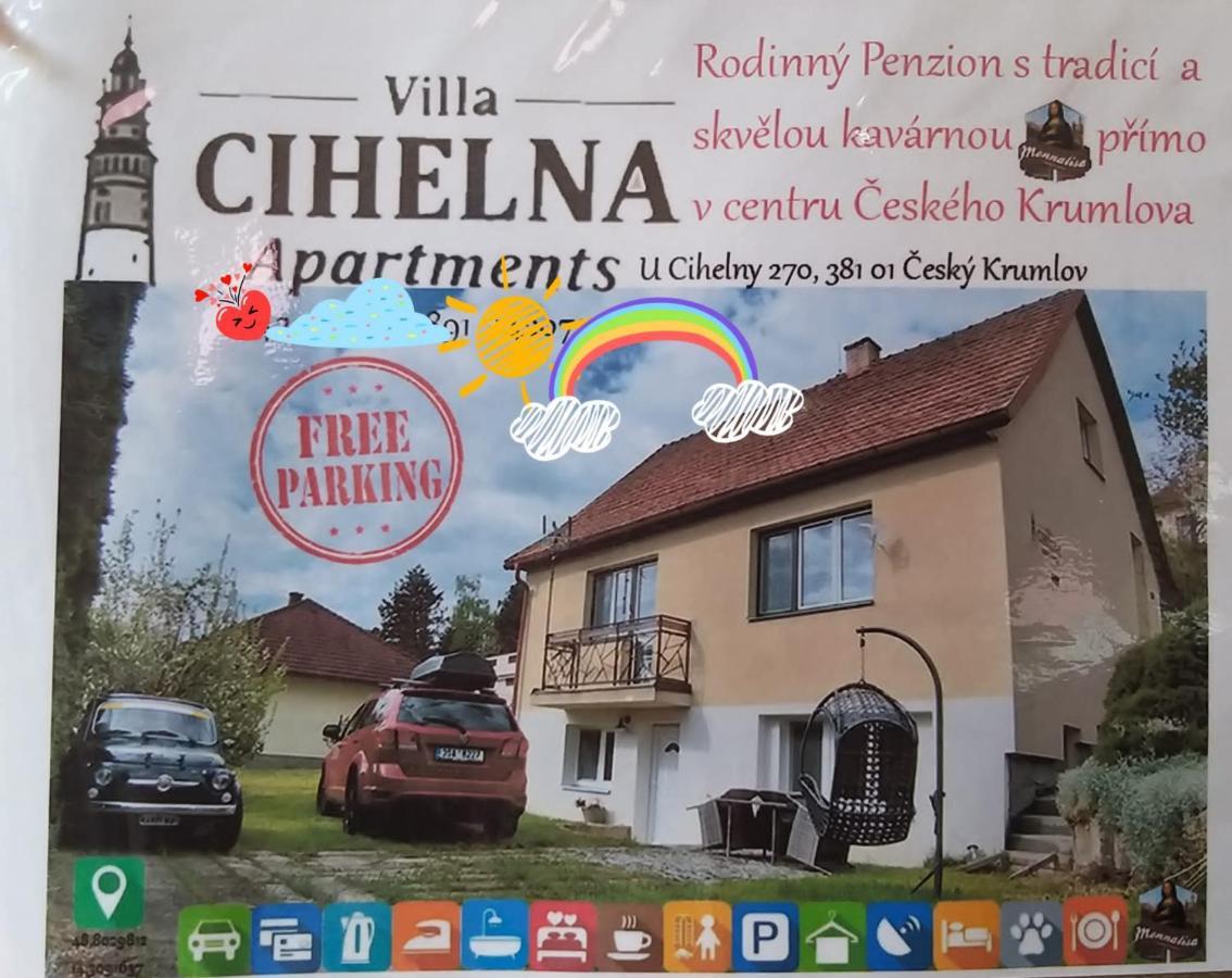 Villa Cihelna Apartments Český Krumlov Dış mekan fotoğraf